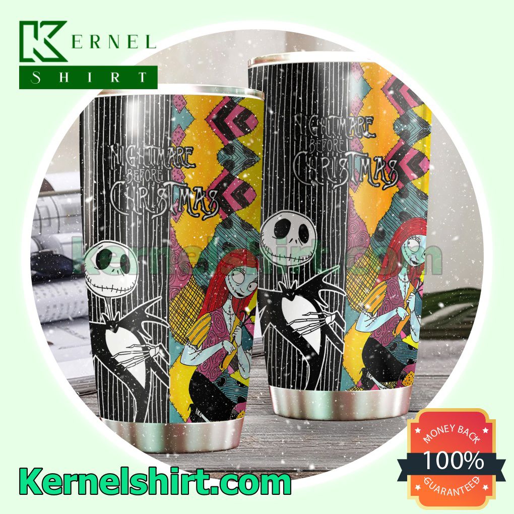 Nightmare Before Christmas Jack And Sally Tumbler Cup