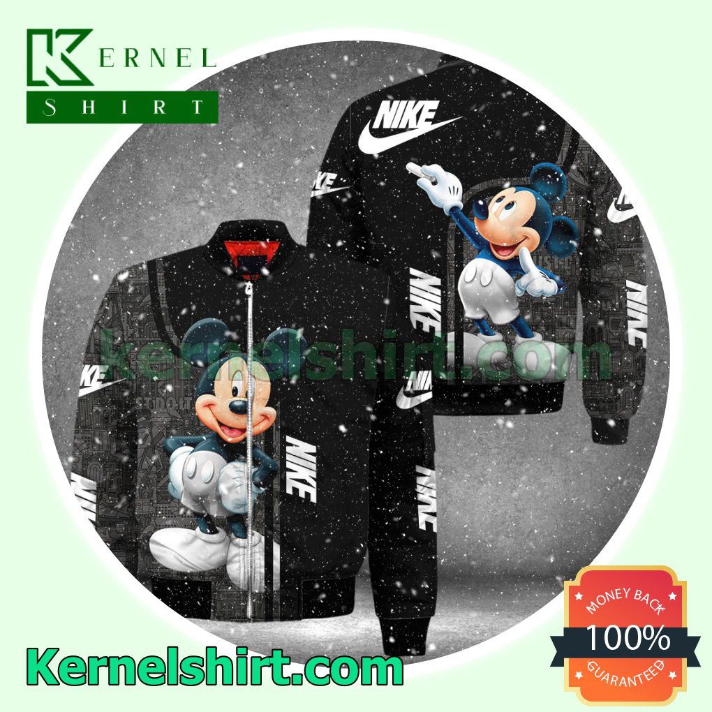 Nike Mickey Mouse Varsity Jacket Coat Outwear