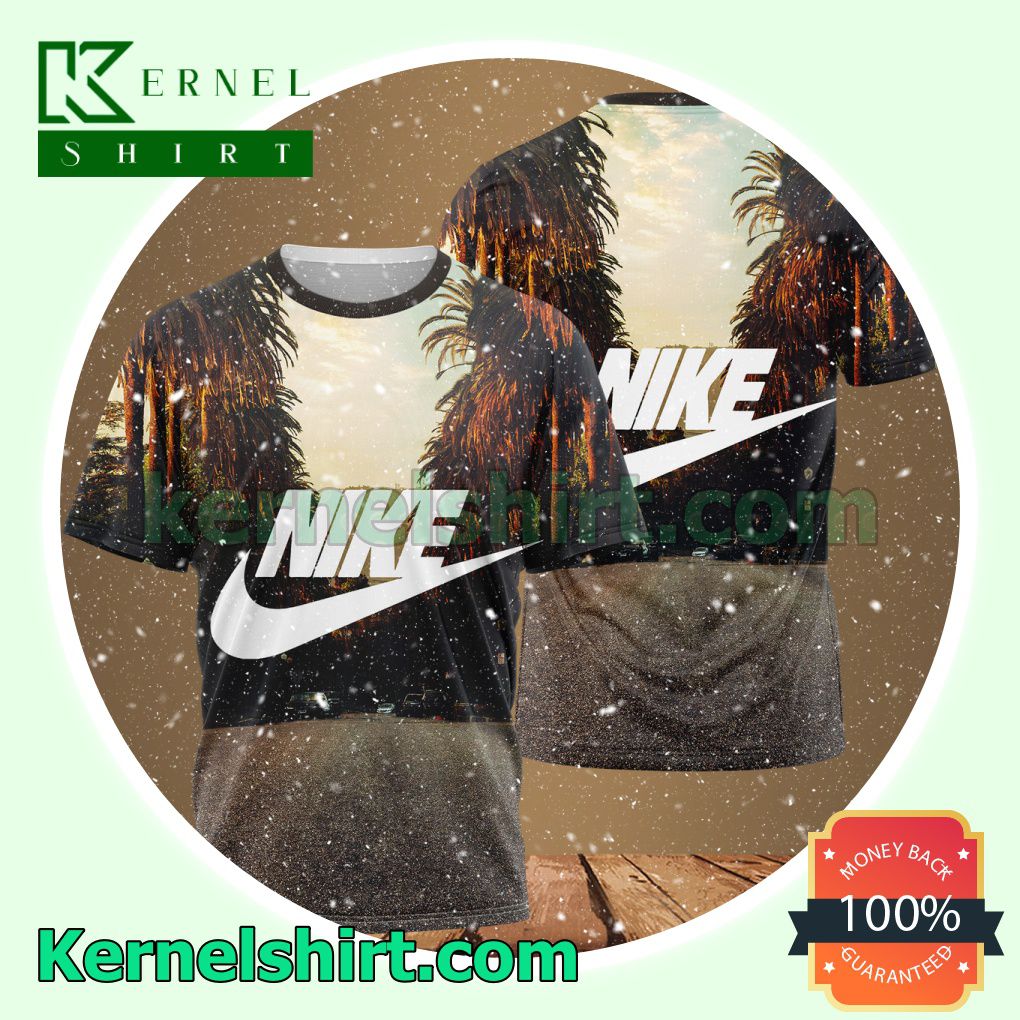 Nike Road Background Logo 3D T-Shirt