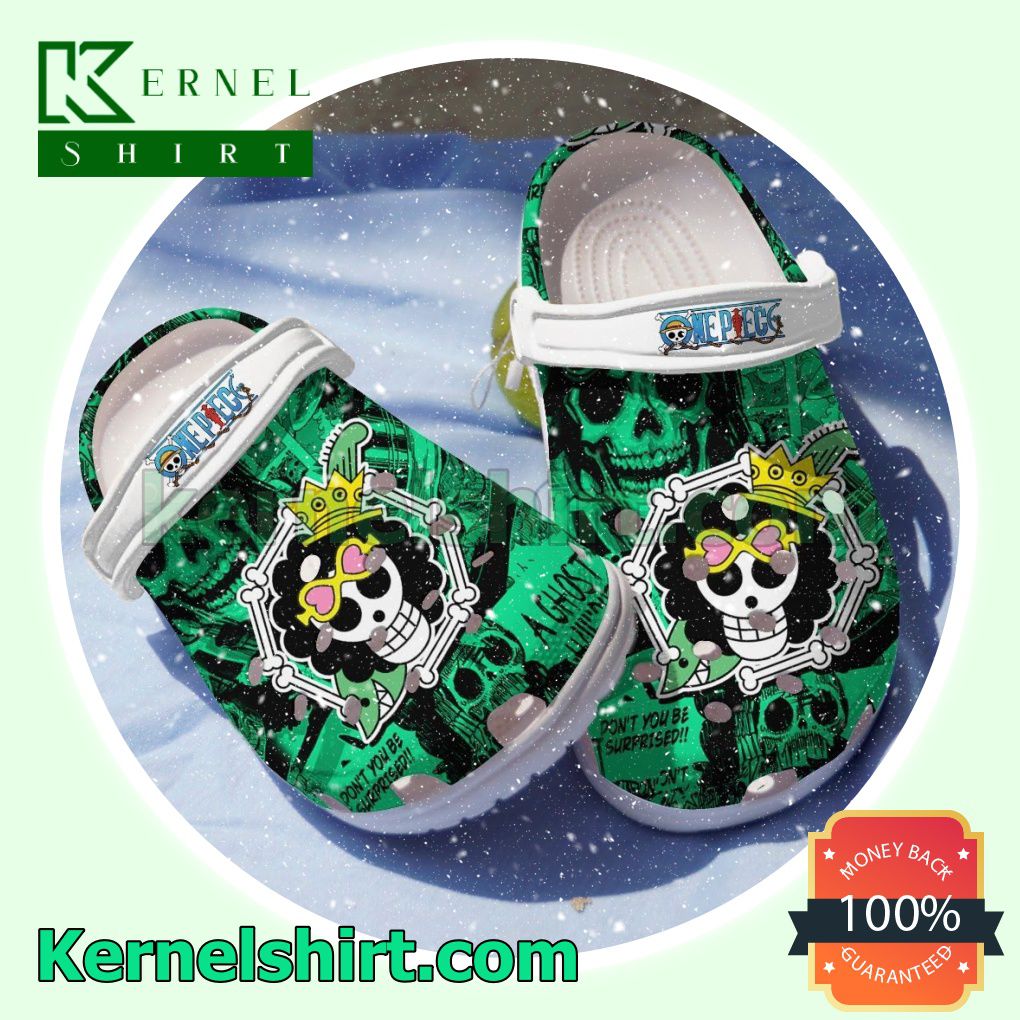 One Piece Don't You Be Surprised Green Clogs Shoes Slippers Sandals