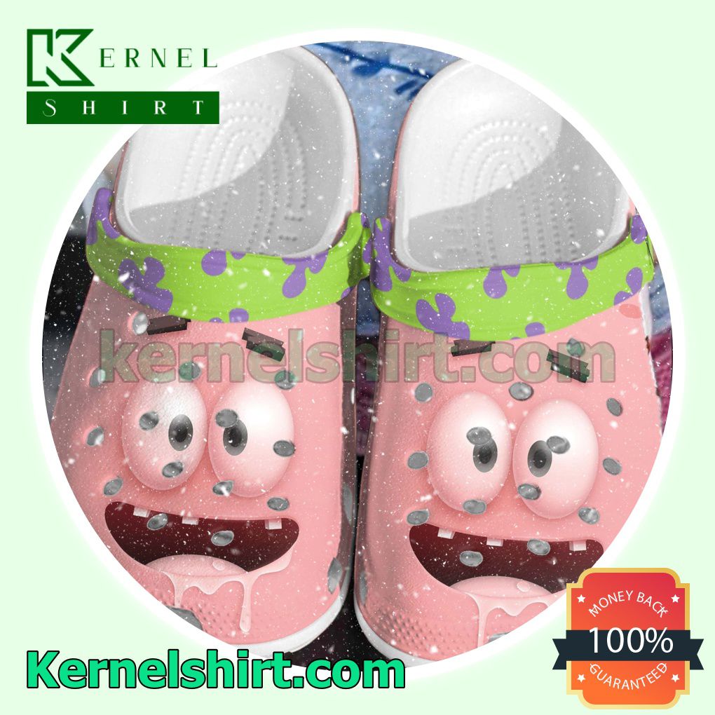 Patrick Star Face Full Print Clogs Shoes Slippers Sandals