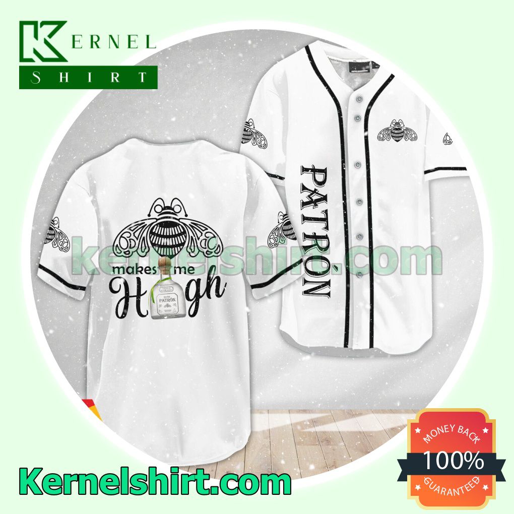 Patron Tequila Make Me High Custom Baseball Jersey