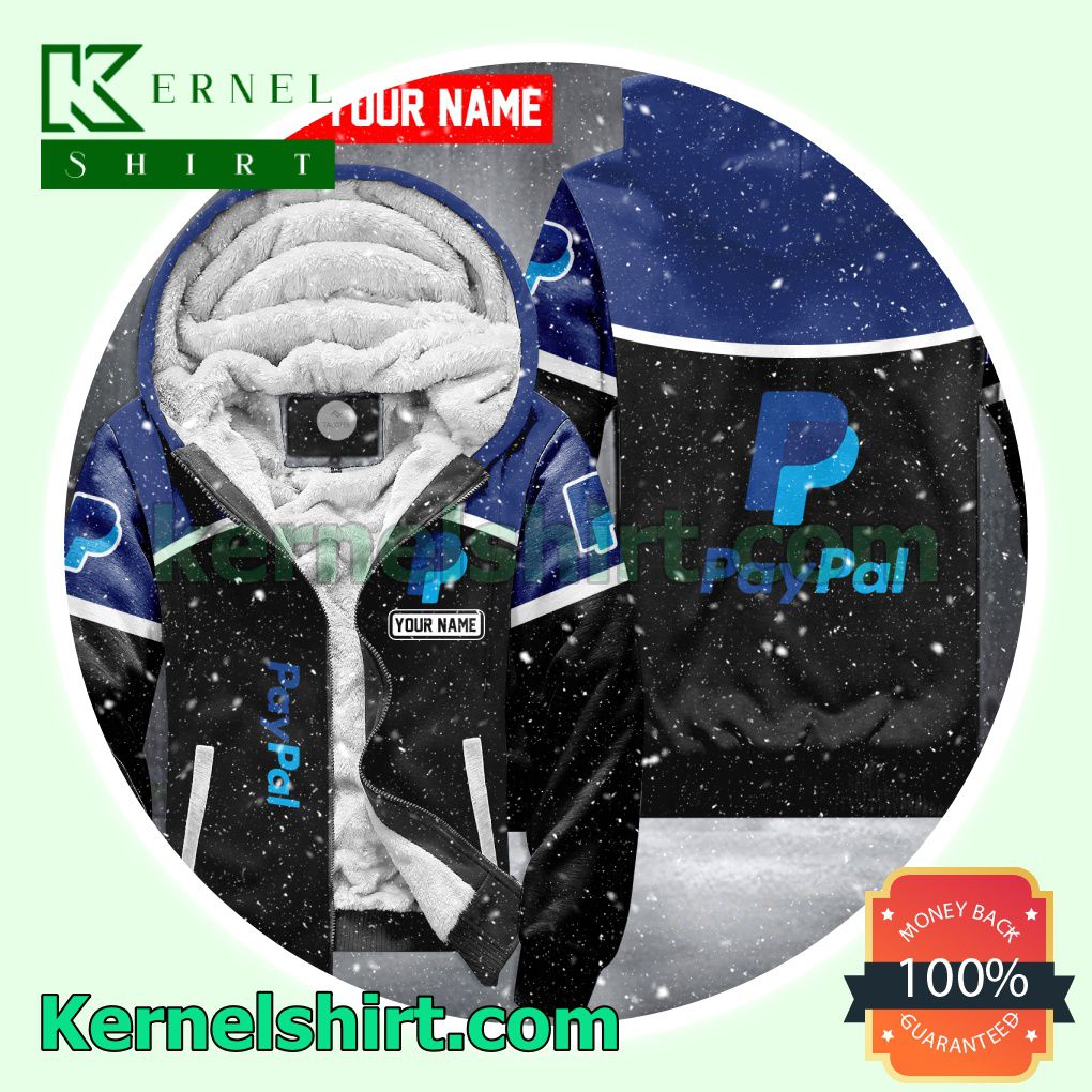 Paypal Brand Fleece Hoodie Jacket