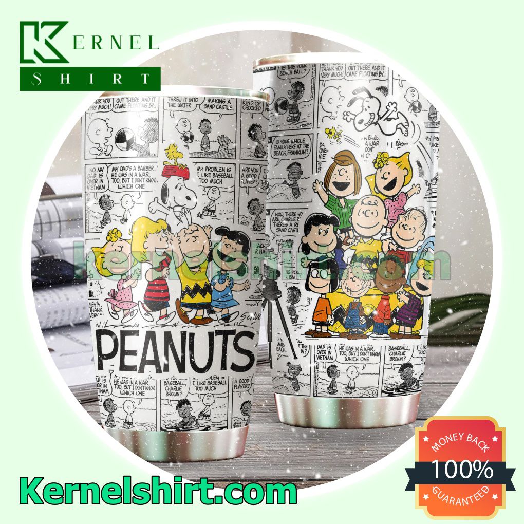 Peanuts Snoopy Comic Strip Tumbler Cup