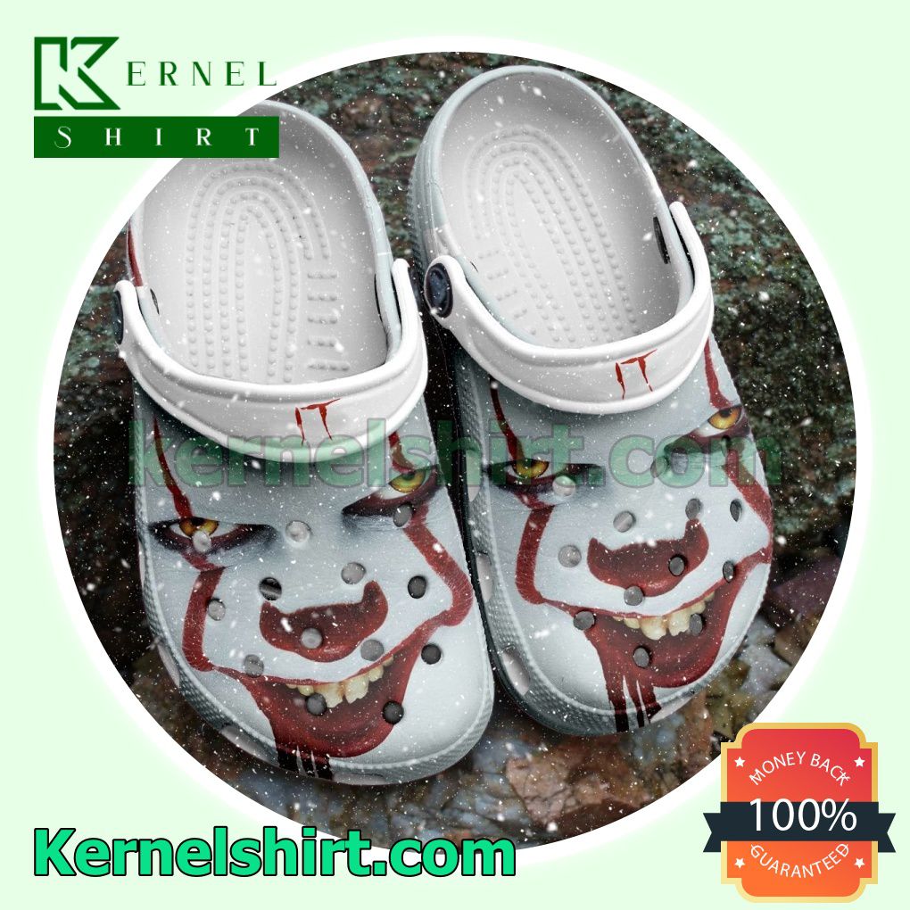 Pennywise It Face Full Print Clogs Shoes Slippers Sandals