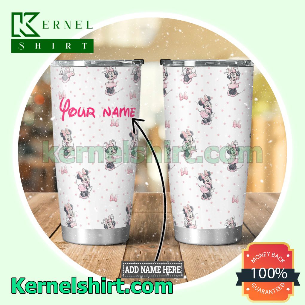 Personalized Beautiful Minnie Mouse Tumbler Cup