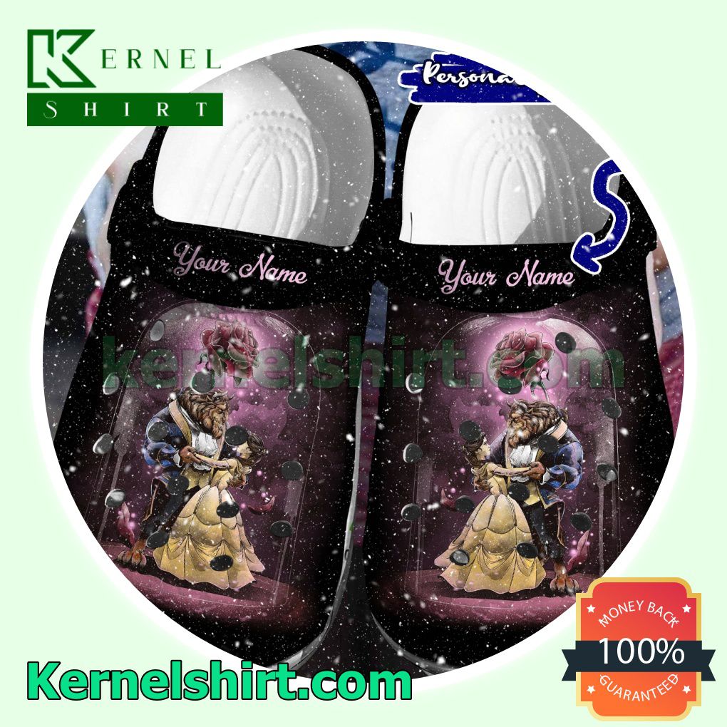 Personalized Beauty And The Beast Clogs Shoes Slippers Sandals
