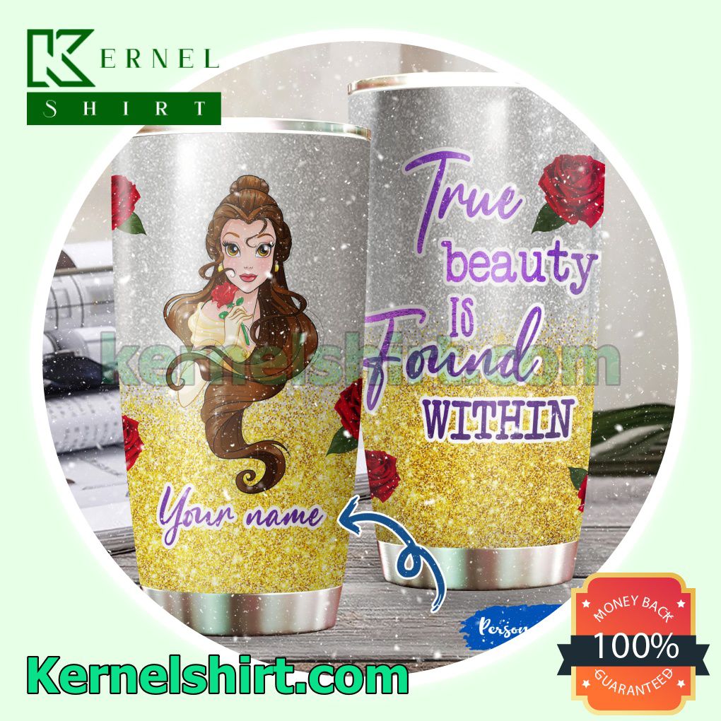 Personalized Belle Beauty And The Beast Tumbler Cup