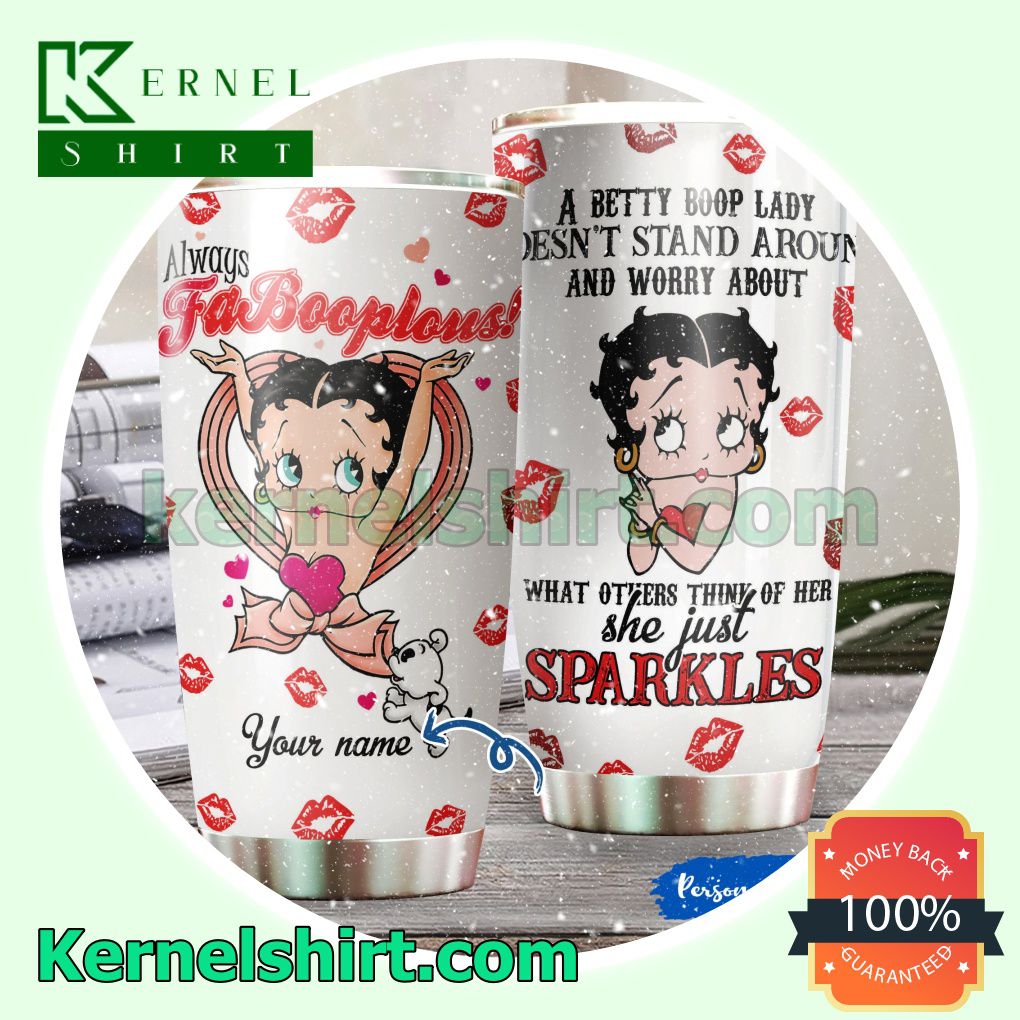 Personalized Betty Boop Always Fabooplous Tumbler Cup