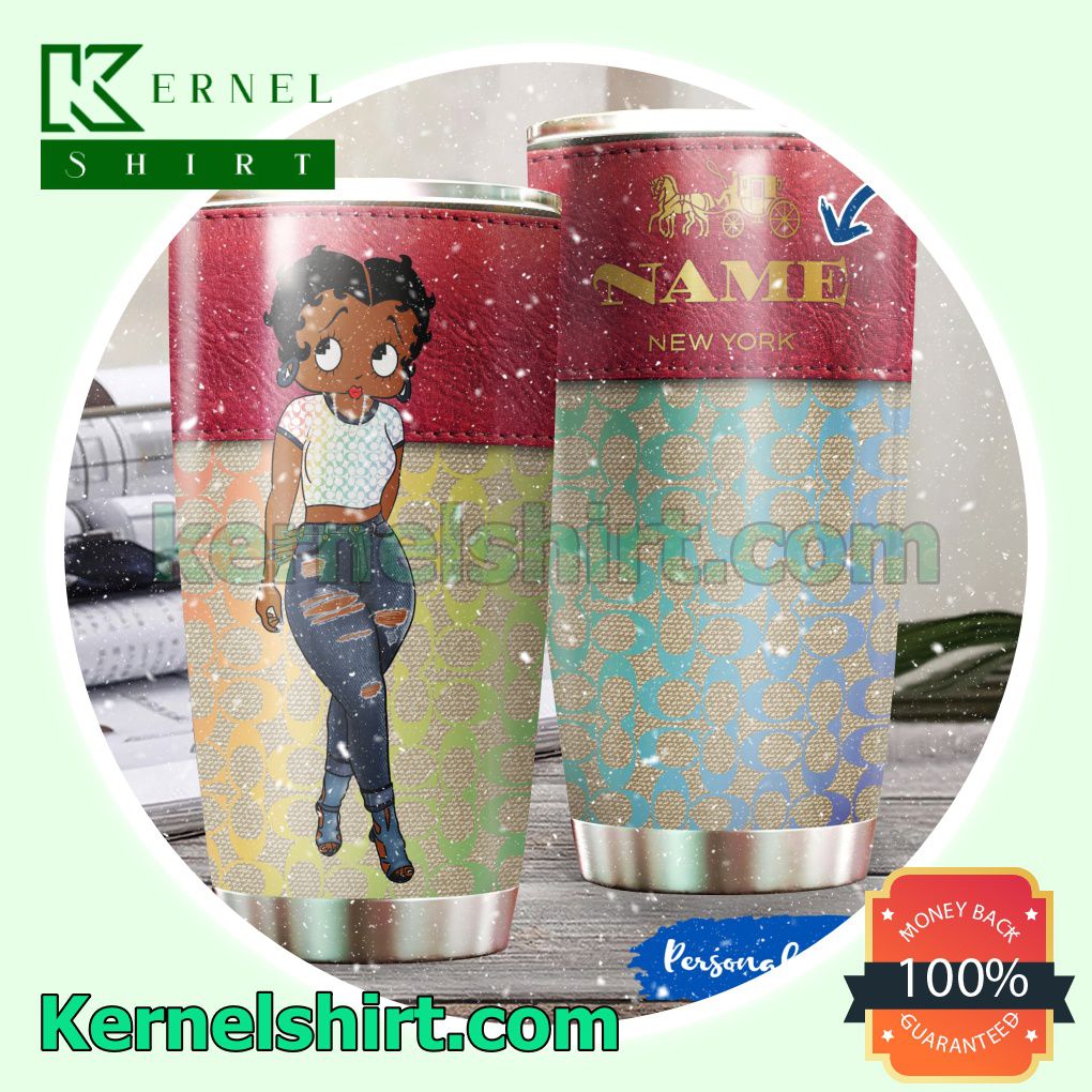 Personalized Betty Boop New York Tumbler Cup