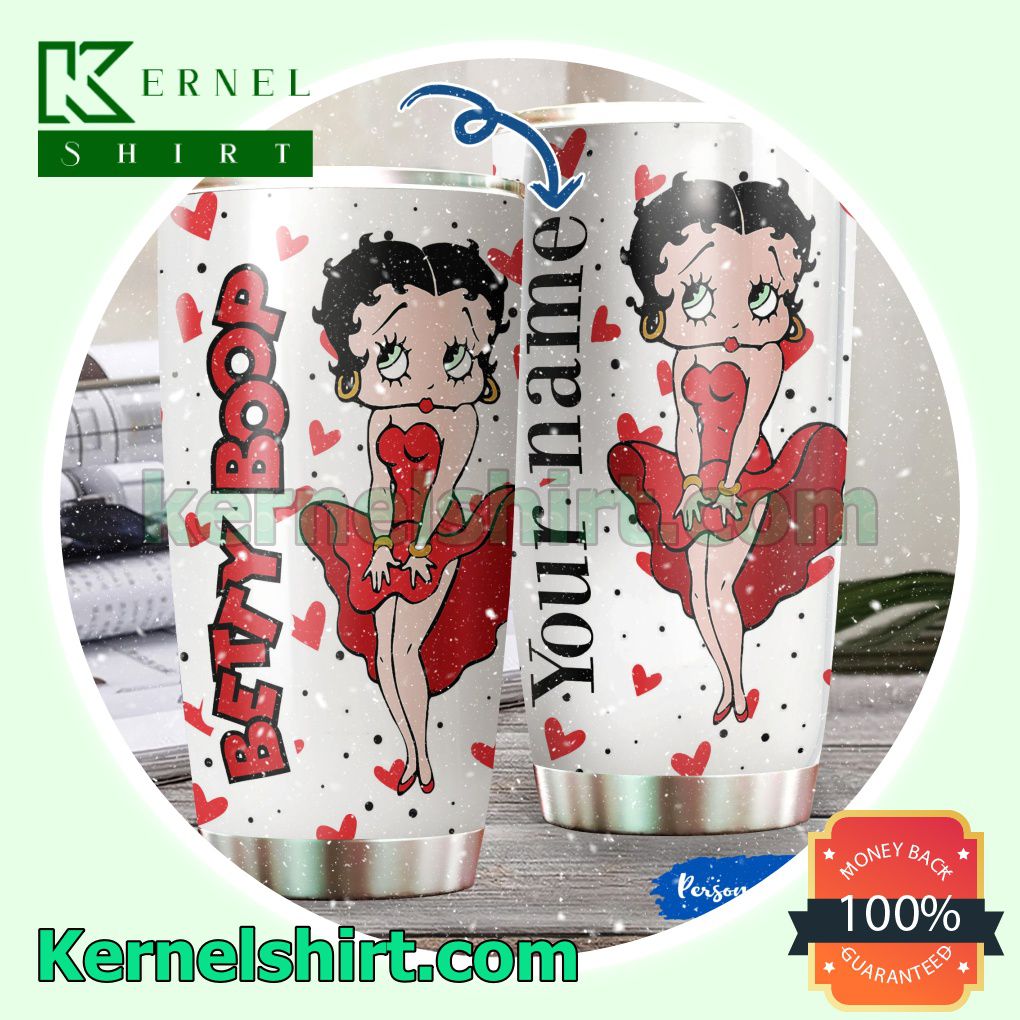 Personalized Betty Boop Tumbler Cup