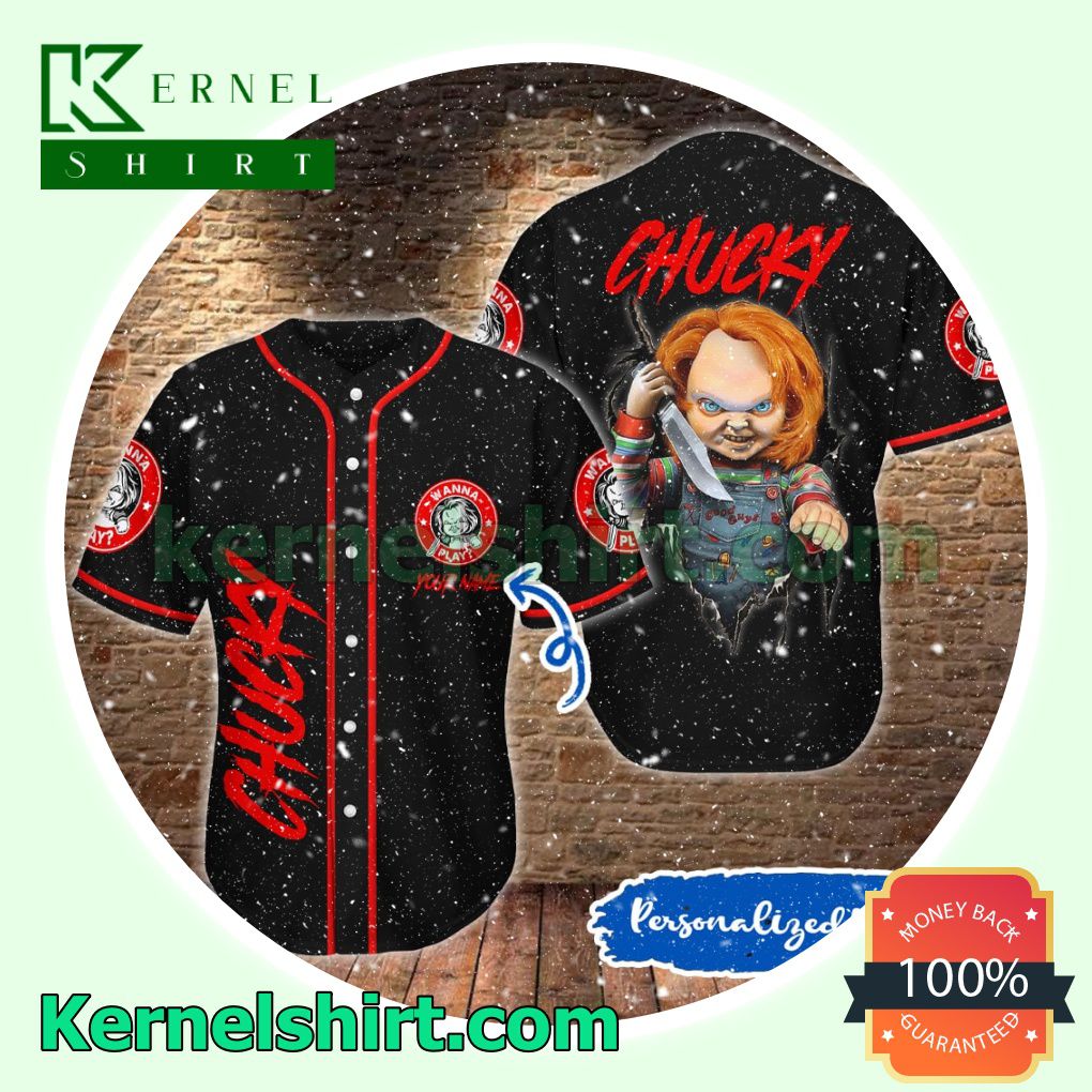 Personalized Chucky Wanna Play Button Down Shirts