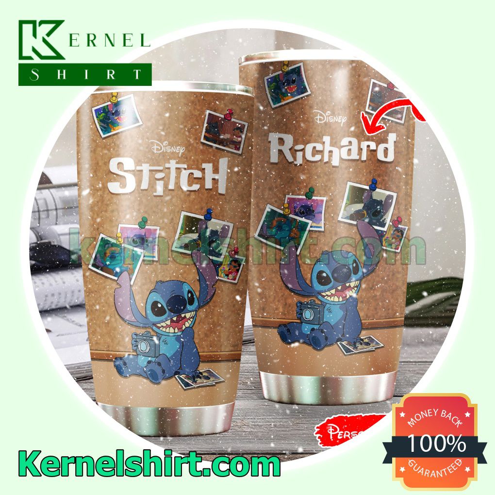 Personalized Disney Stitch Photographer Tumbler Cup