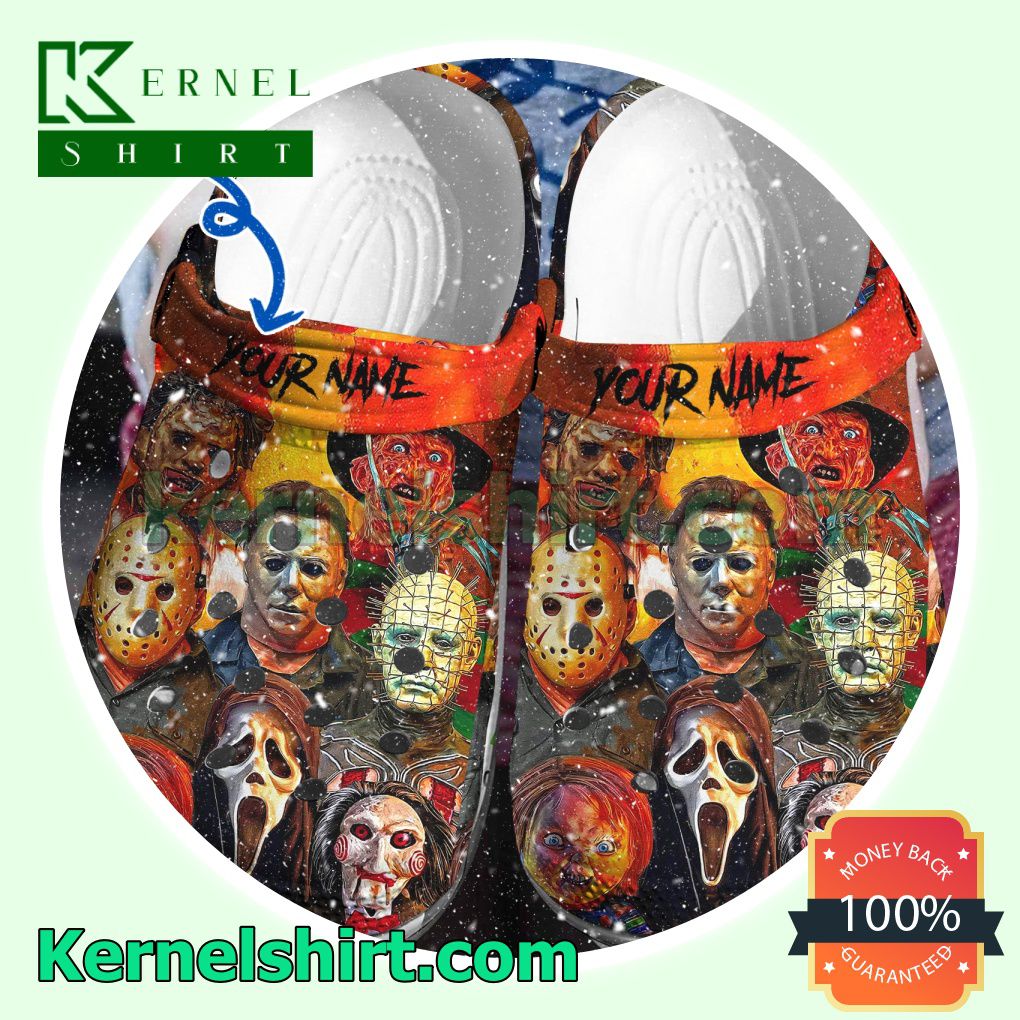 Personalized Horror Halloween Clogs Shoes Slippers Sandals