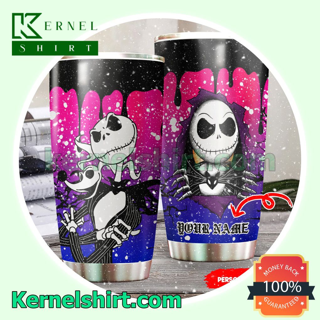 Personalized Jack Skellington Tumbler Cup