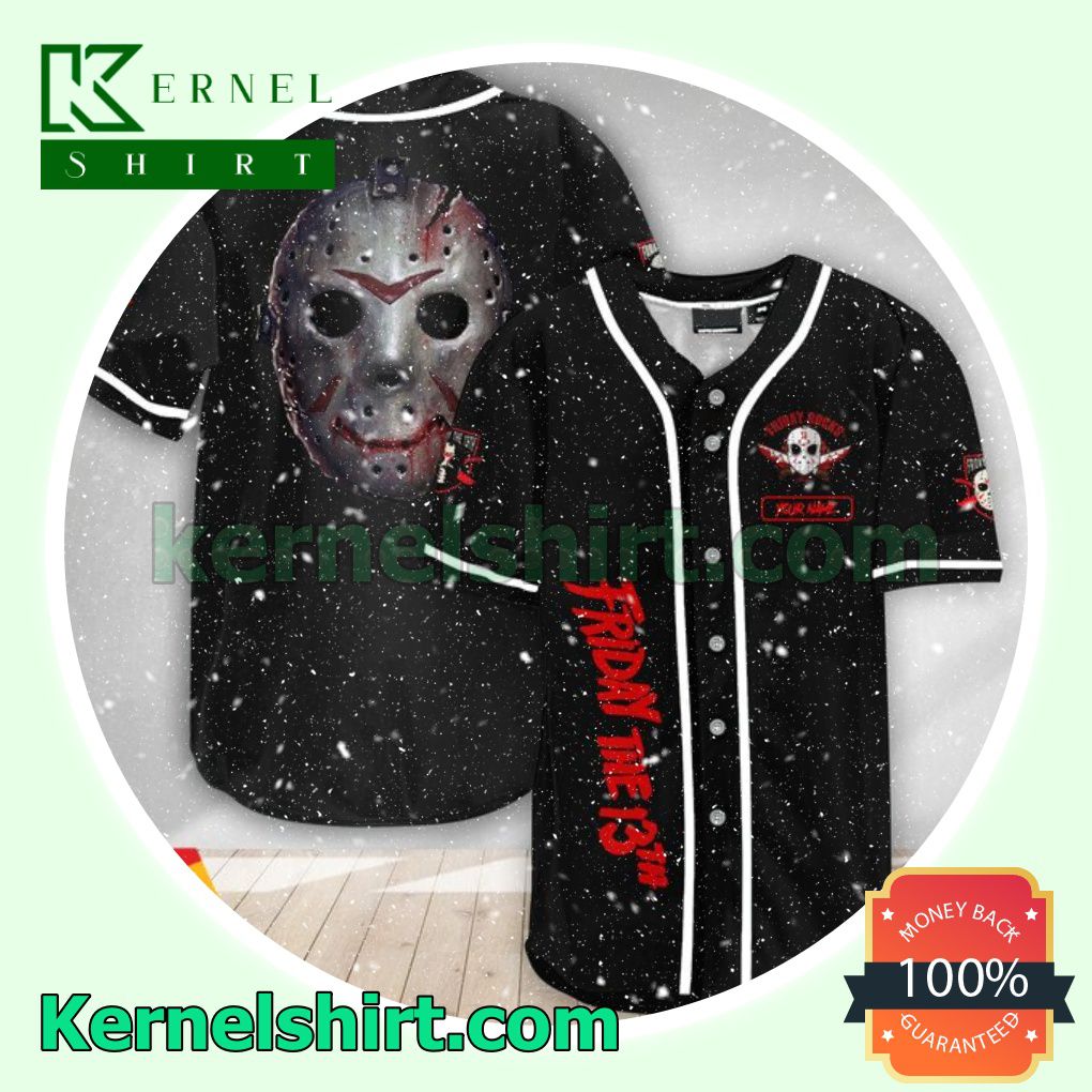 Personalized Jason Voorhees Friday the 13th Custom Baseball Jersey