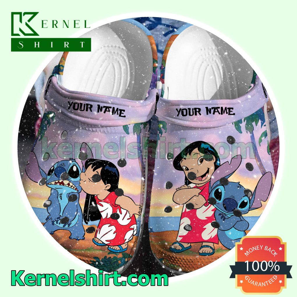 Personalized Lilo And Stitch Clogs Shoes Slippers Sandals