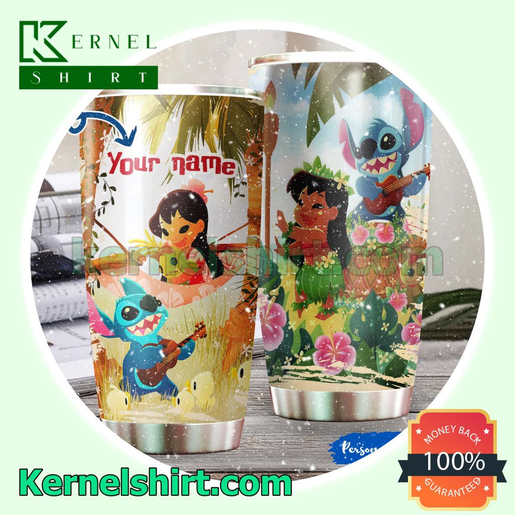 Personalized Lilo And Stitch Tumbler Cup