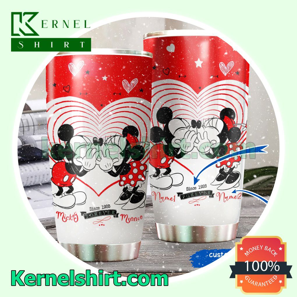 Personalized Mickey And Minnie Since 1928 Forever Tumbler Cup