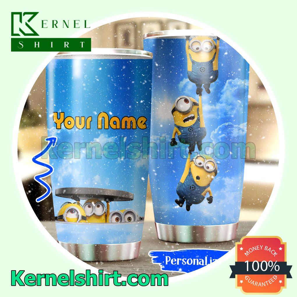 Personalized Minions Blue Sky Tumbler Cup