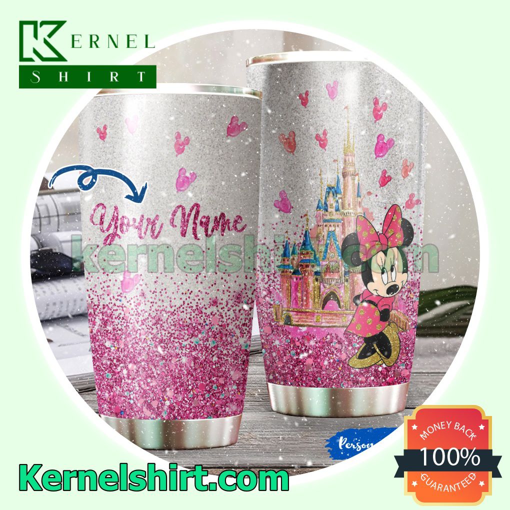 Personalized Minnie Mouse Castle Tumbler Cup