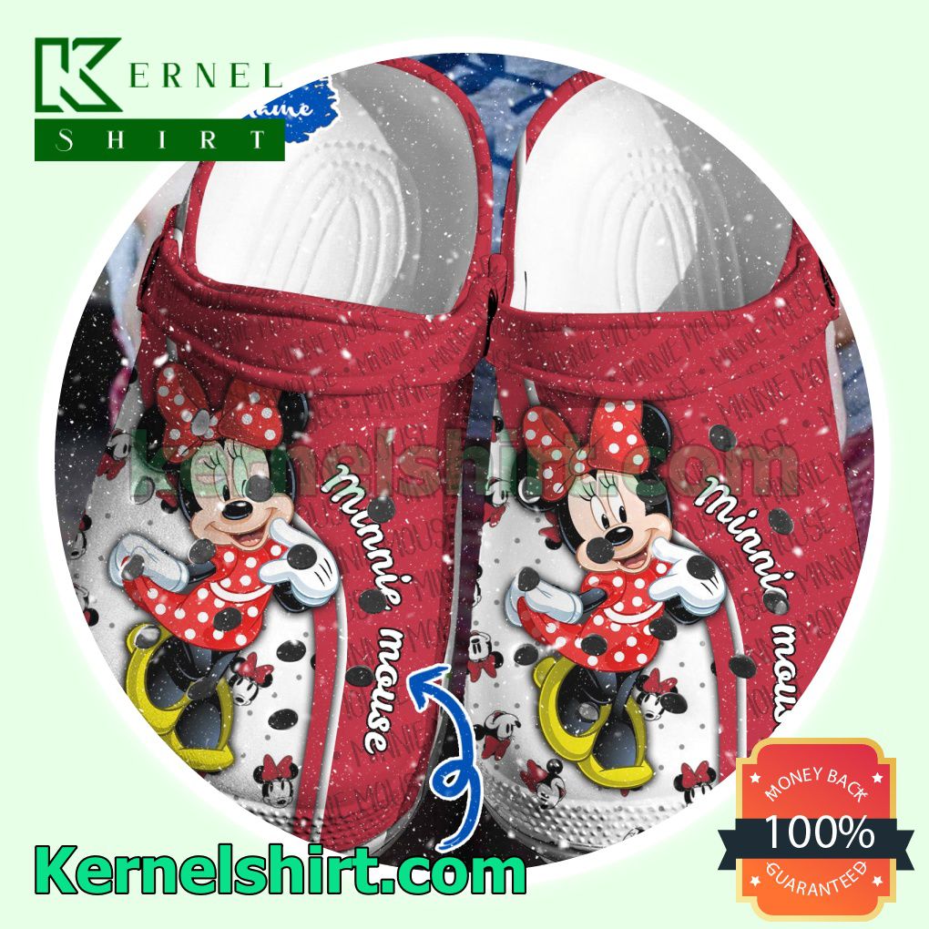 Personalized Minnie Mouse Cute Clogs Shoes Slippers Sandals