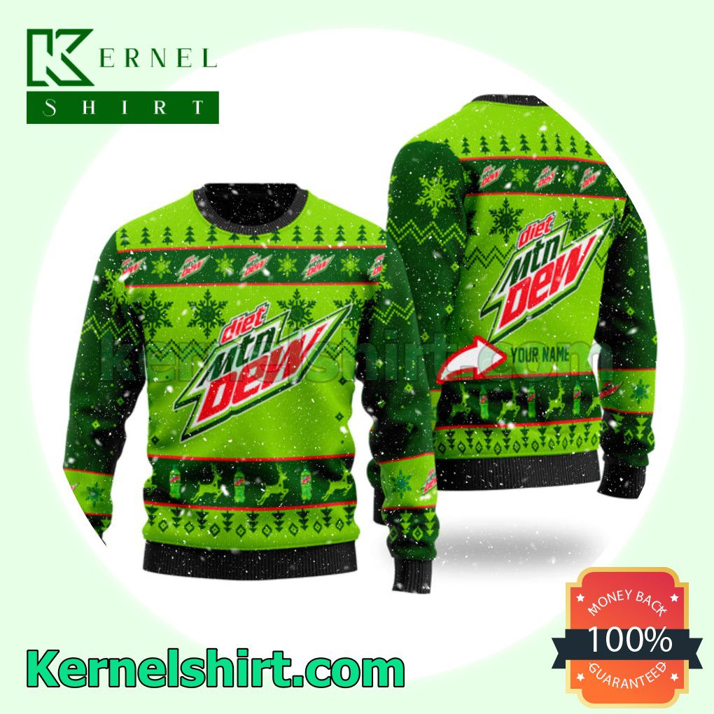 Personalized Mountain Dew Crewneck Sweatshirt