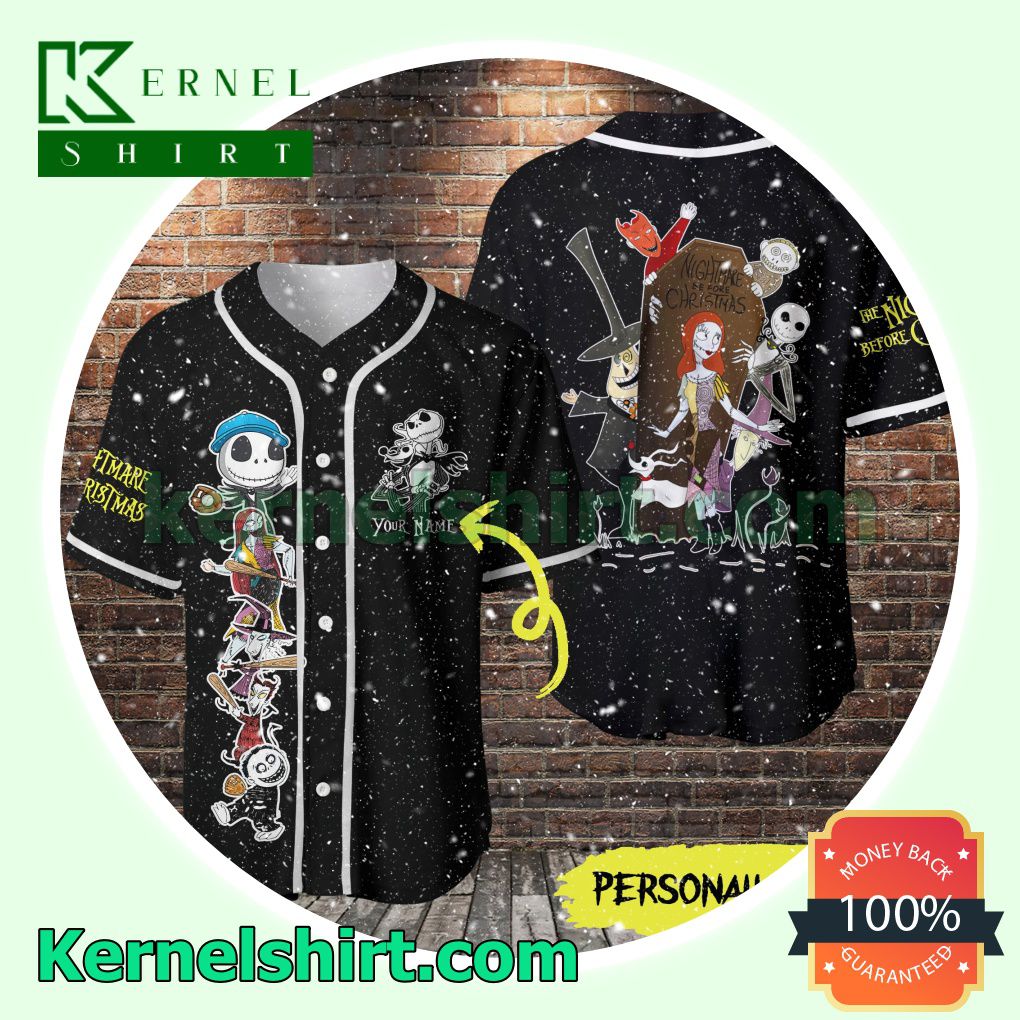 Personalized Nightmare Before Christmas Button Down Shirts