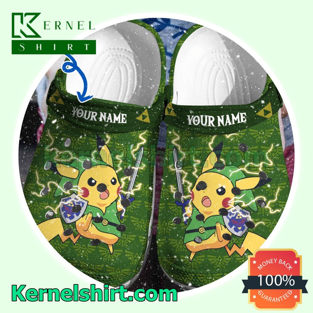 Personalized Pikachu Fighting Clogs Shoes Slippers Sandals