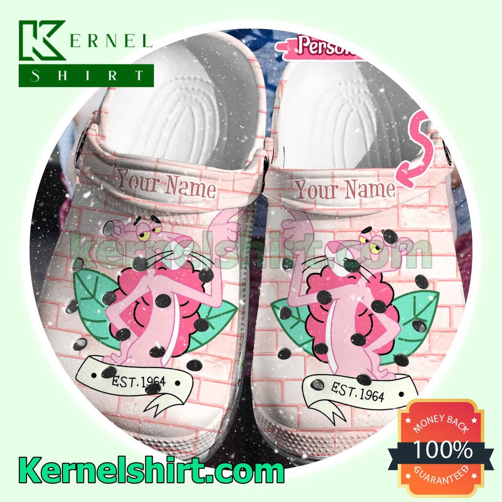 Personalized Pink Panther Est 1964 Clogs Shoes Slippers Sandals