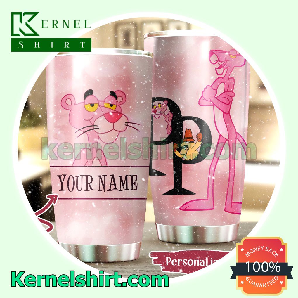 Personalized Pink Panther Tumbler Cup