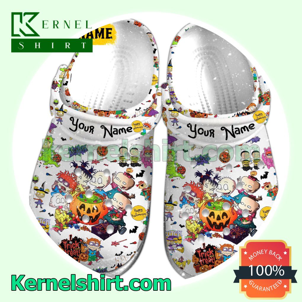 Personalized Rugrats Halloween Trick Or Treat Clogs Shoes Slippers Sandals a