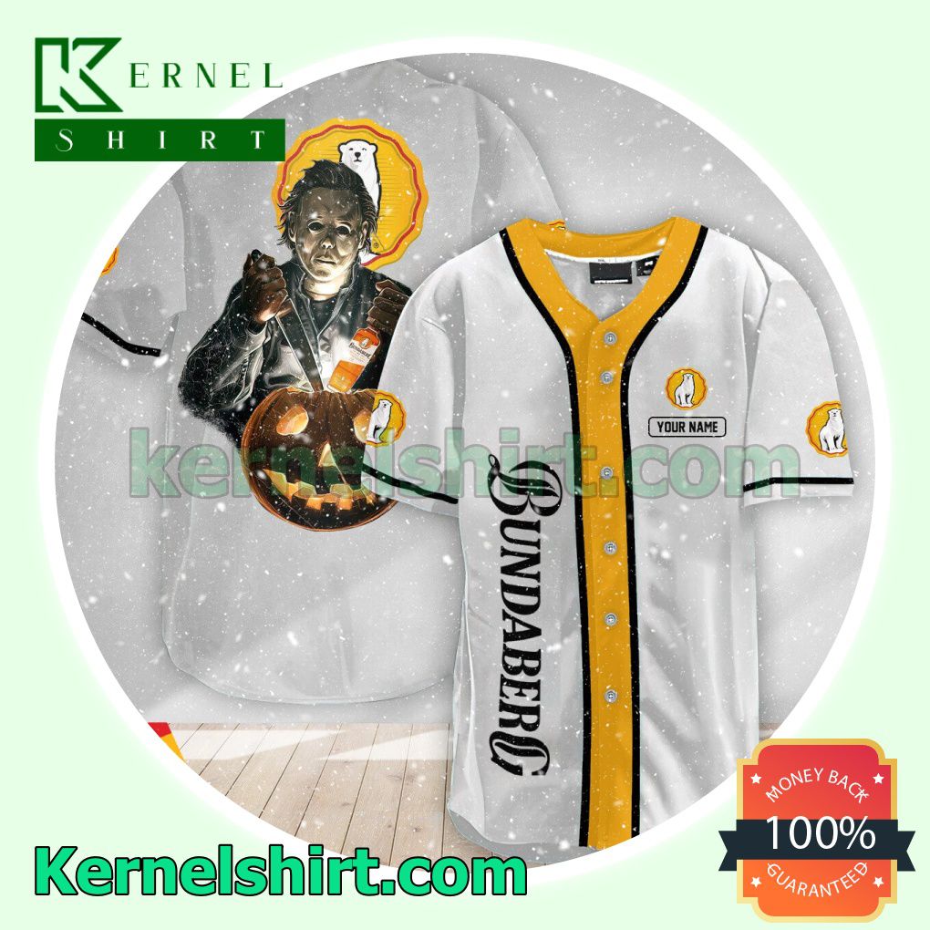 Personalized Scary Michael Myers Pumpkin Bundaberg Custom Baseball Jersey