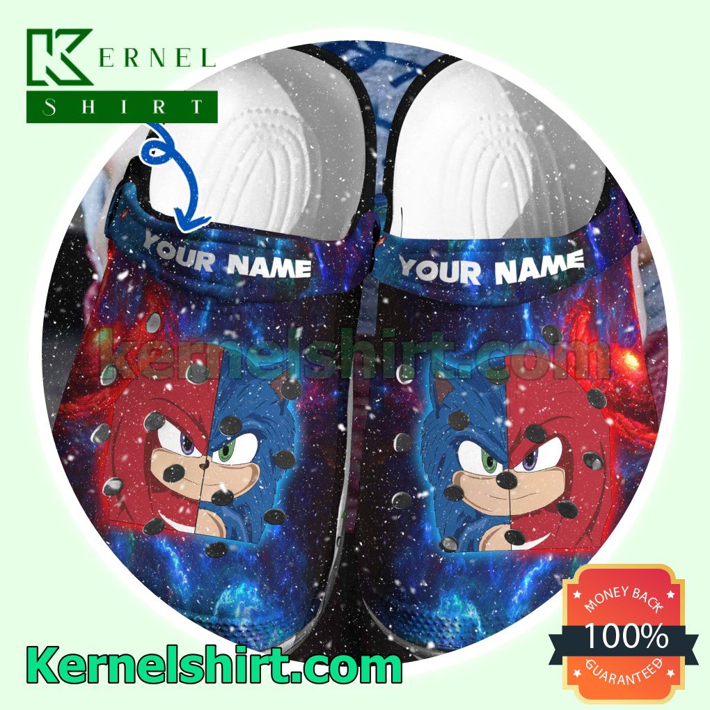 Personalized Sonic The Hedgehog Clogs Shoes Slippers Sandals