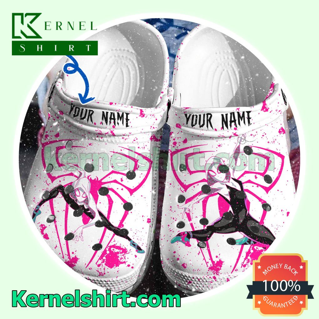 Personalized Spider Gwen Clogs Shoes Slippers Sandals