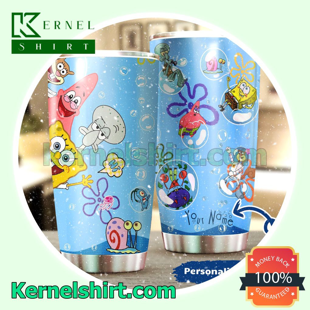 Personalized Spongebob Squarepants Characters Tumbler Cup