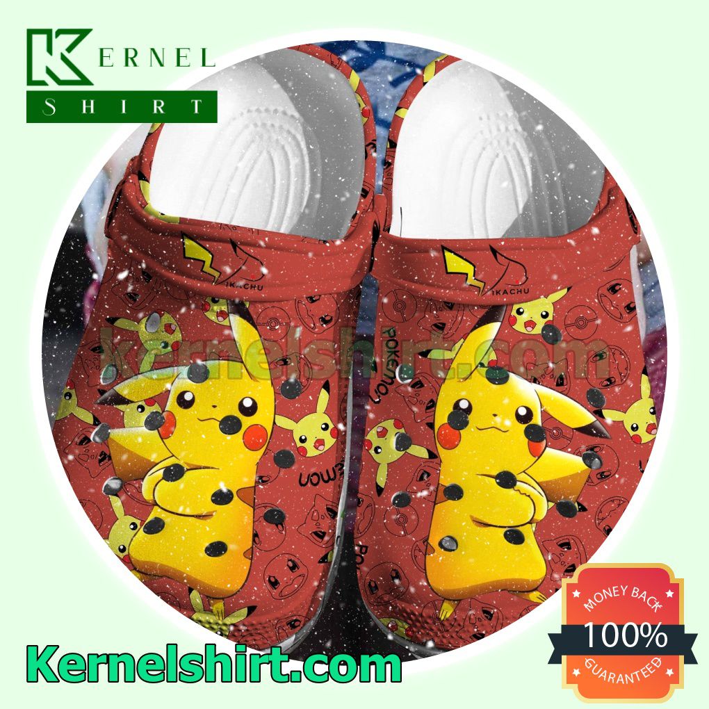 Pikachu Pokemon Clogs Shoes Slippers Sandals