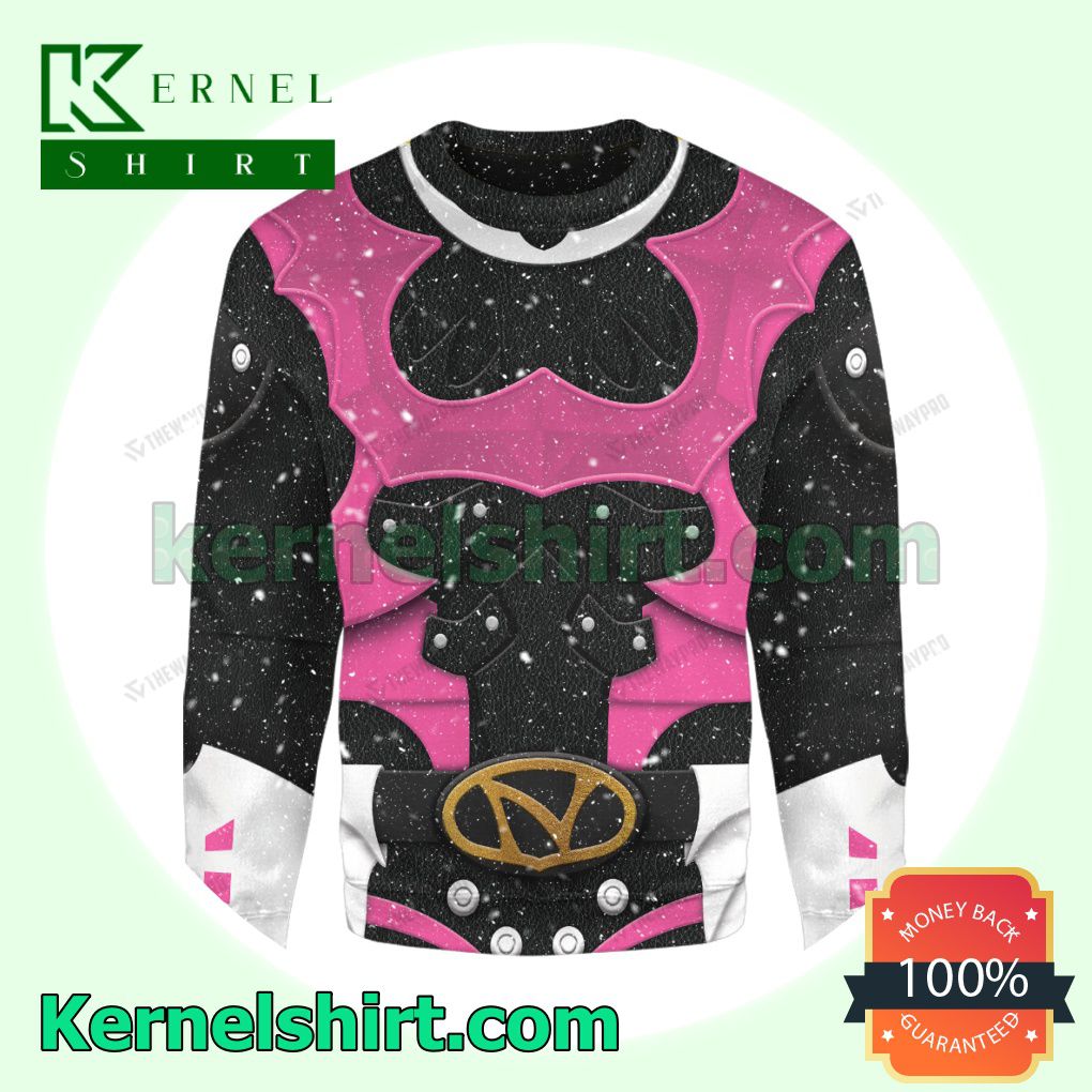 Psycho Rangers Pink Custom Crewneck Sweatshirt