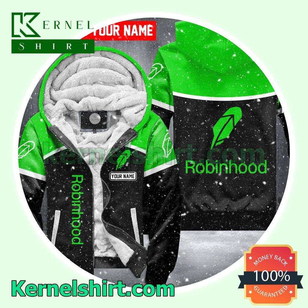 Robinhood Brand Fleece Hoodie Jacket