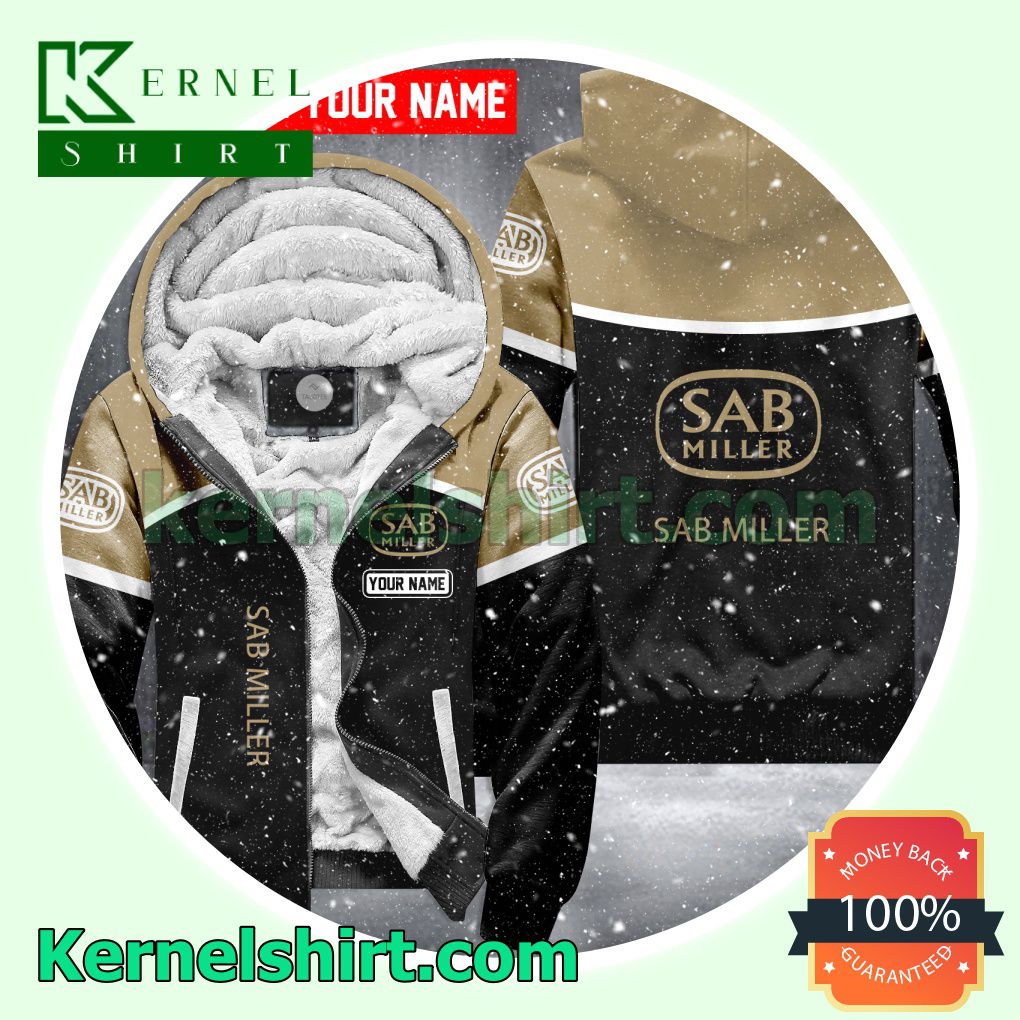 SAB Miller Brand Fleece Hoodie Jacket