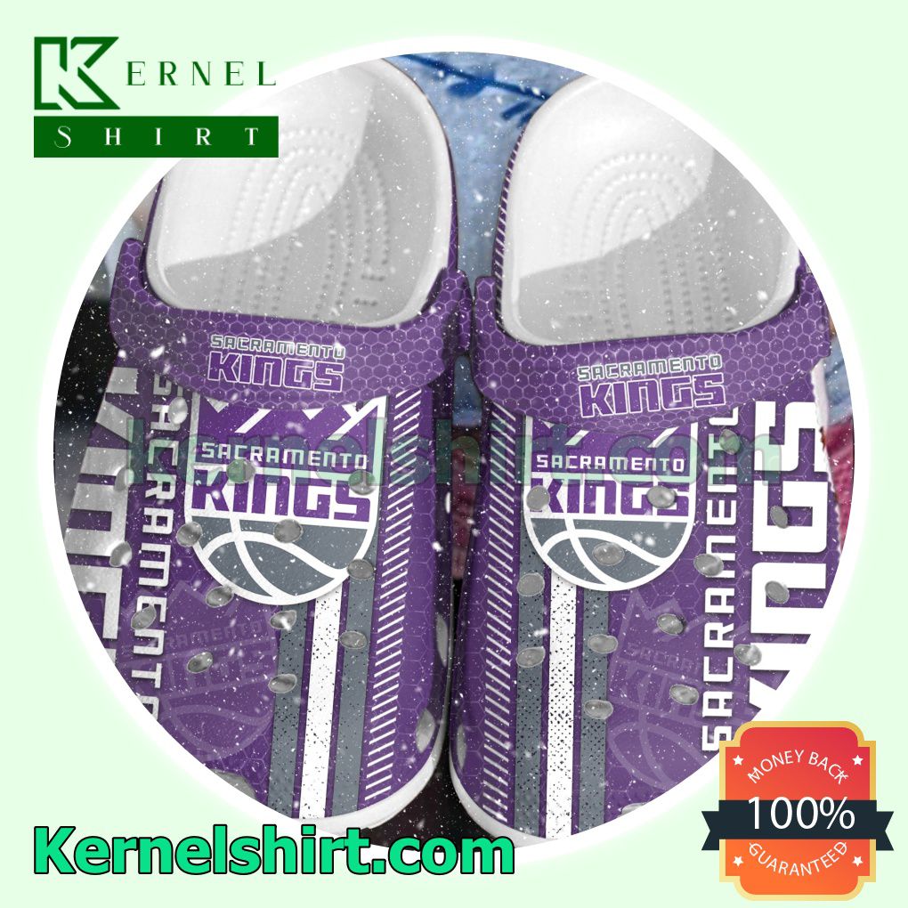 Sacramento Kings Hive Pattern Clogs Shoes Slippers Sandals