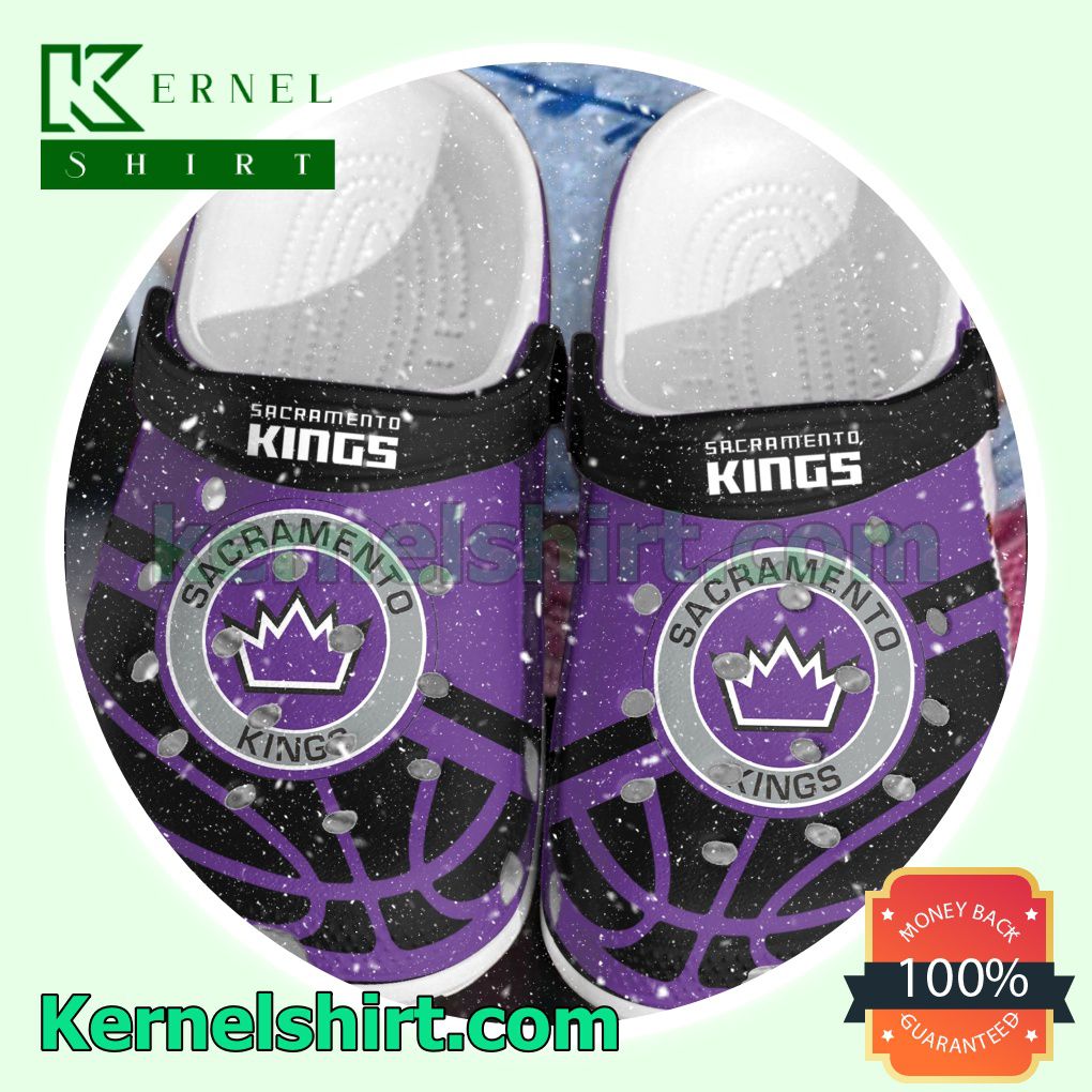 Sacramento Kings Logo Basketball Clogs Shoes Slippers Sandals