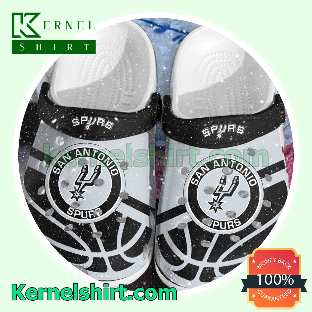 San Antonio Spurs Logo Basketball Clogs Shoes Slippers Sandals