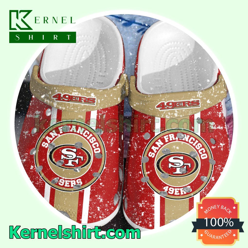 San Francisco 49ers Football Team Clogs Shoes Slippers Sandals