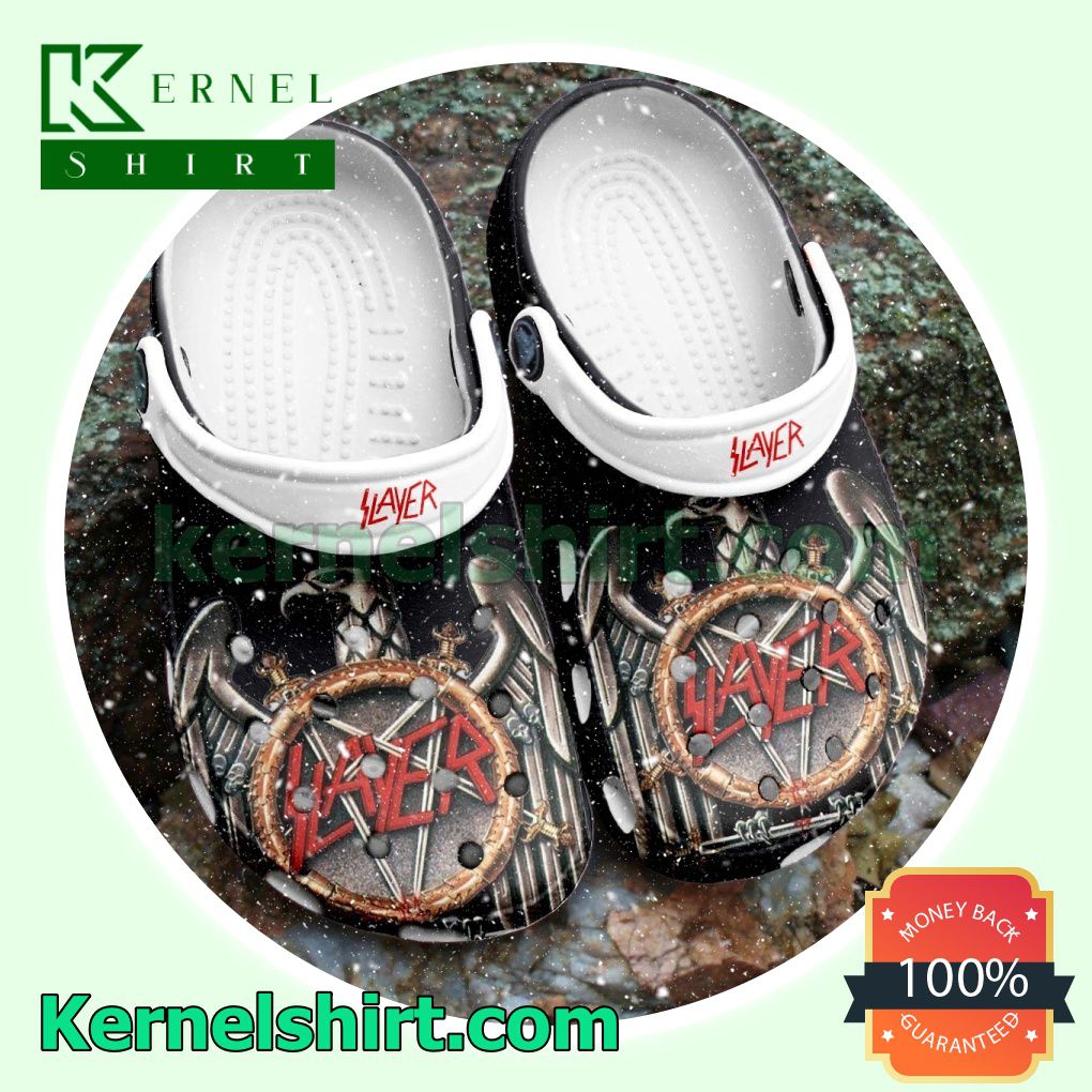 Slayer Rock Band Clogs Shoes Slippers Sandals