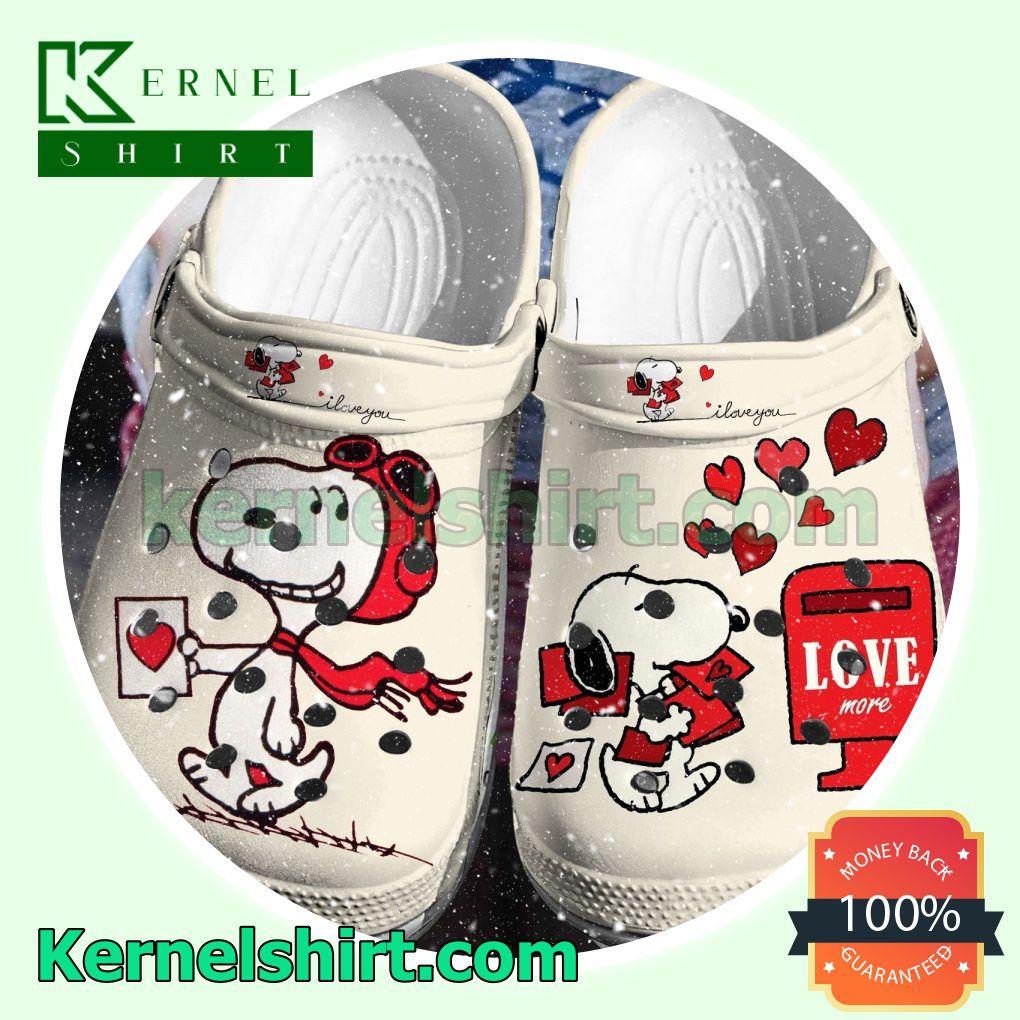 Snoopy And Love Letters Clogs Shoes Slippers Sandals