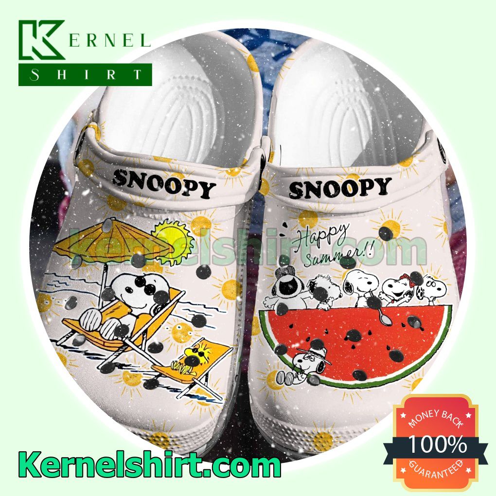 Snoopy Happy Summer Clogs Shoes Slippers Sandals