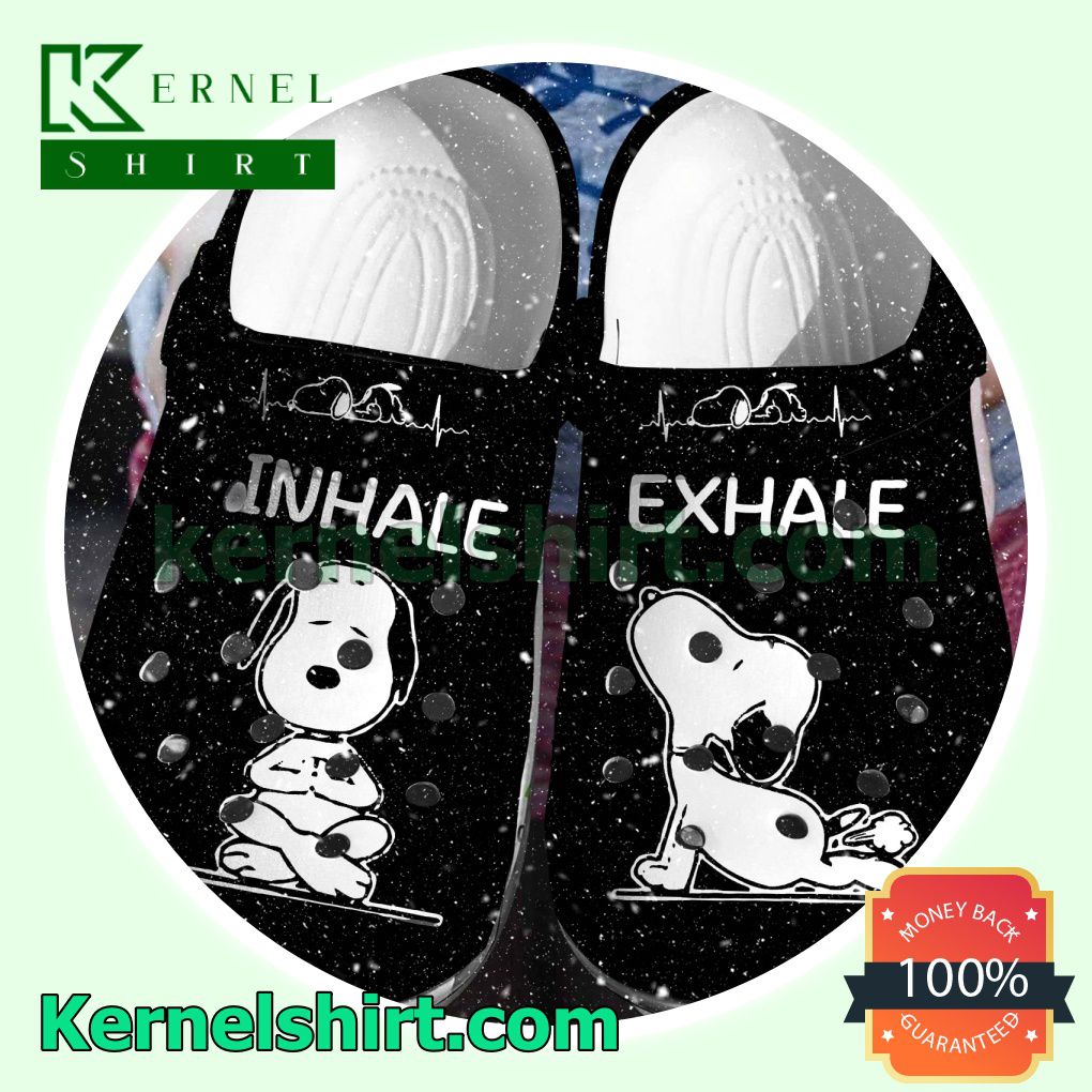 Snoopy Inhale Exhale Clogs Shoes Slippers Sandals