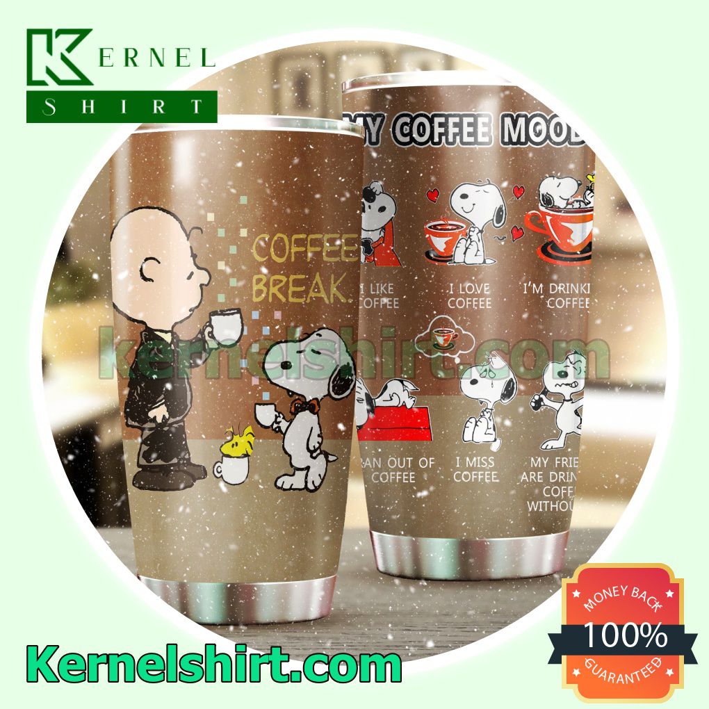 Snoopy My Coffee Moods Tumbler Cup