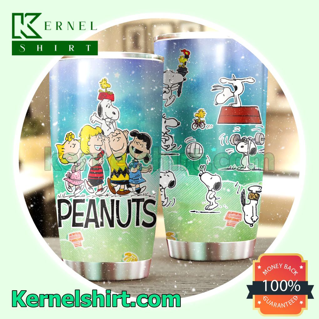 Snoopy Peanuts Do Exercise Tumbler Cup